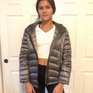 Andrew Marc gray puffer coat